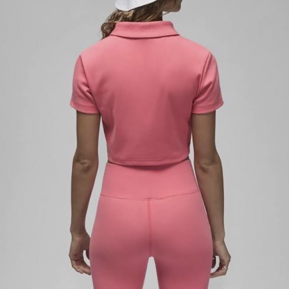 Jordan Ribbed Crop Polo Women's Large - Picture 4 of 13